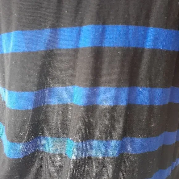 Zara Black and Blue Striped Women's Sweater - Picture 9 of 11